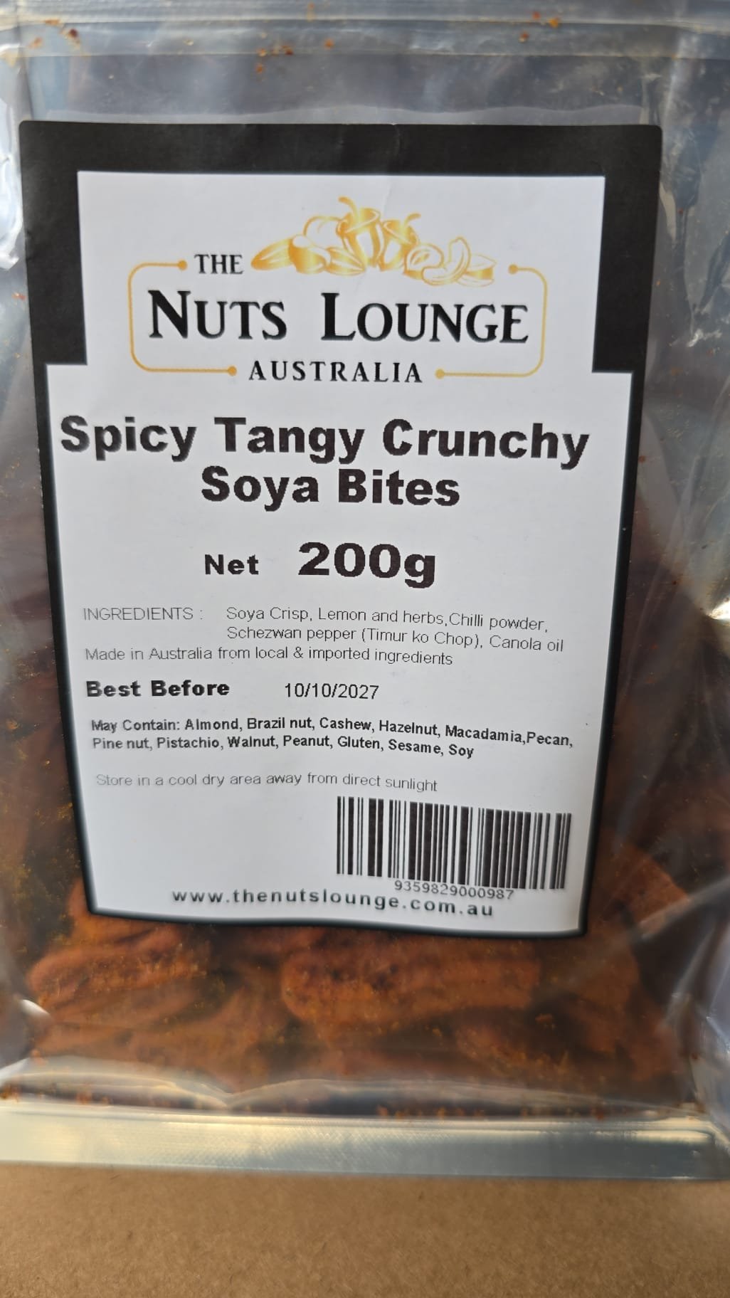 Spicy Tangy Crunchy Soya Bites 200g - Image 2